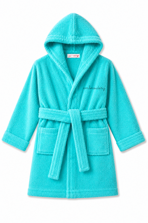 Custom embroidered children's terry bath robe