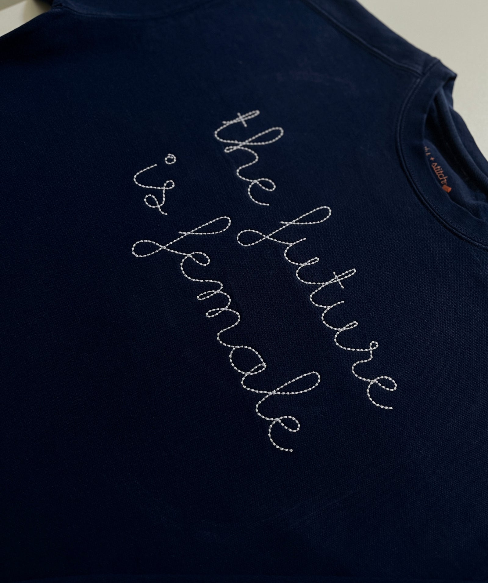 The future is female crewneck sweatshirt - navy blue