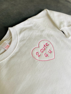 Girls cute valentine's day sweatshirt 