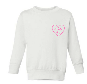 Girls valentine's day sweatshirt 