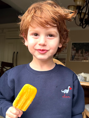 Boys Dino Heart Valentine's Day Crewneck - Personalized