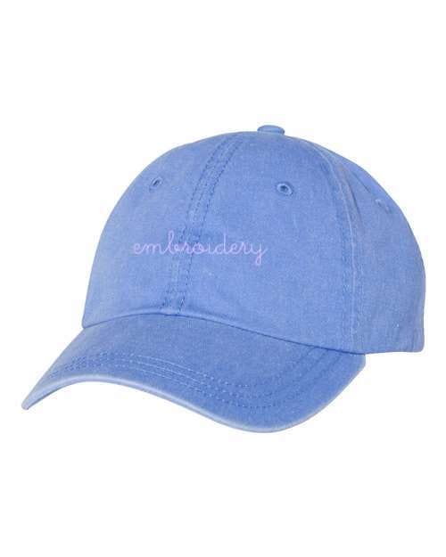 Custom embroidered cotton twill cap