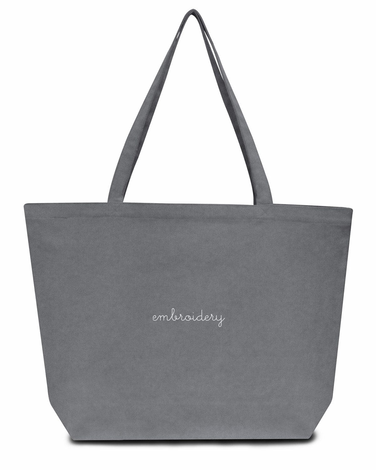 Personalized canvas tote bag – custom embroidered