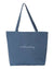 juju + stitch Personalized Custom Embroidered Accessories O/S / Blue Jean Canvas Tote Bag