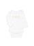 juju + stitch Personalized Custom Embroidered Baby & Toddler 12m / Gold "one" Baby Longsleeve Onesie