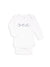 juju + stitch Personalized Custom Embroidered Baby & Toddler 12m / Navy "one" Baby Longsleeve Onesie