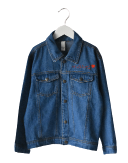 juju + stitch Personalized Custom Embroidered Denim Big Kids Denim Jacket