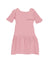juju + stitch Personalized Custom Embroidered Dress 2T / Baby Pink Little Kids Cotton Dress