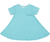 juju + stitch Personalized Custom Embroidered Dress 2T / Tri-Aqua Little Kids French Terry Dress