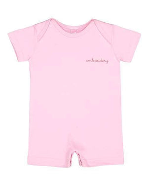 juju + stitch Personalized Custom Embroidered Dress 6M / Baby Pink Baby Cotton Romper Baby Gift