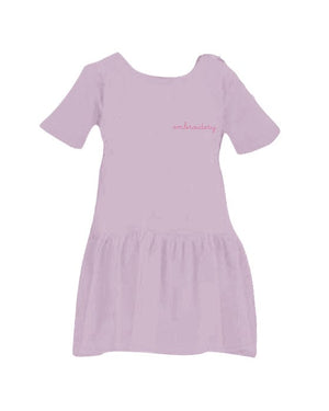 juju + stitch Personalized Custom Embroidered Dress 6M / Lilac Baby Cotton Dress