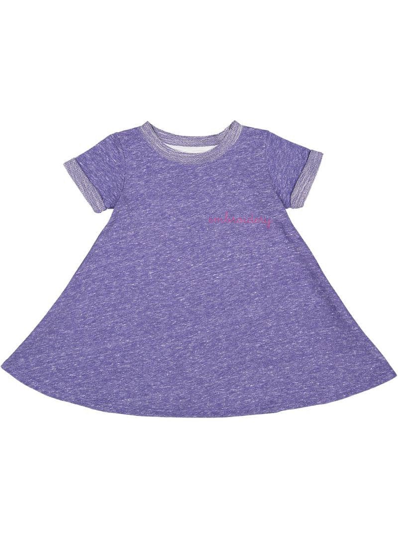 Big kids French terry dress – personalized & custom embroidered