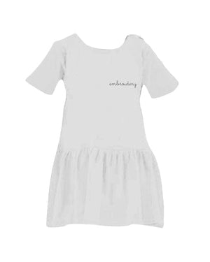 juju + stitch Personalized Custom Embroidered Dress Little Kids Cotton Dress
