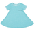 juju + stitch Personalized Custom Embroidered Dress S (6-8) / Tri-Aqua Big Kids French Terry Dress