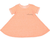 juju + stitch Personalized Custom Embroidered Dress S (6-8) / Tri-Peach Big Kids French Terry Dress