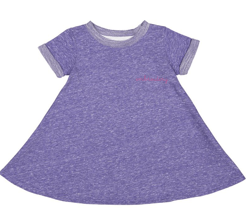 Big Kids French Terry Dress Personalized & Custom Embroidered | juju + stitch Big Kids French Terry Dress Personalized & Custom Embroidered | juju + stitch
