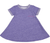 juju + stitch Personalized Custom Embroidered Dress S (6-8) / Tri-Purple Big Kids French Terry Dress