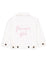 juju + stitch Personalized Custom Embroidered flower girl White Denim Jacket