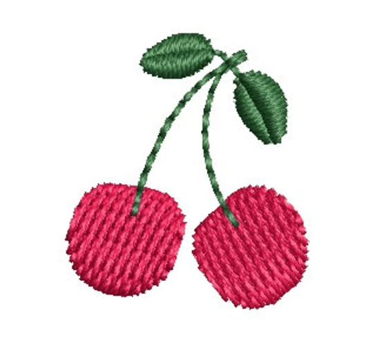 juju + stitch Personalized Custom Embroidered Icons Cherries