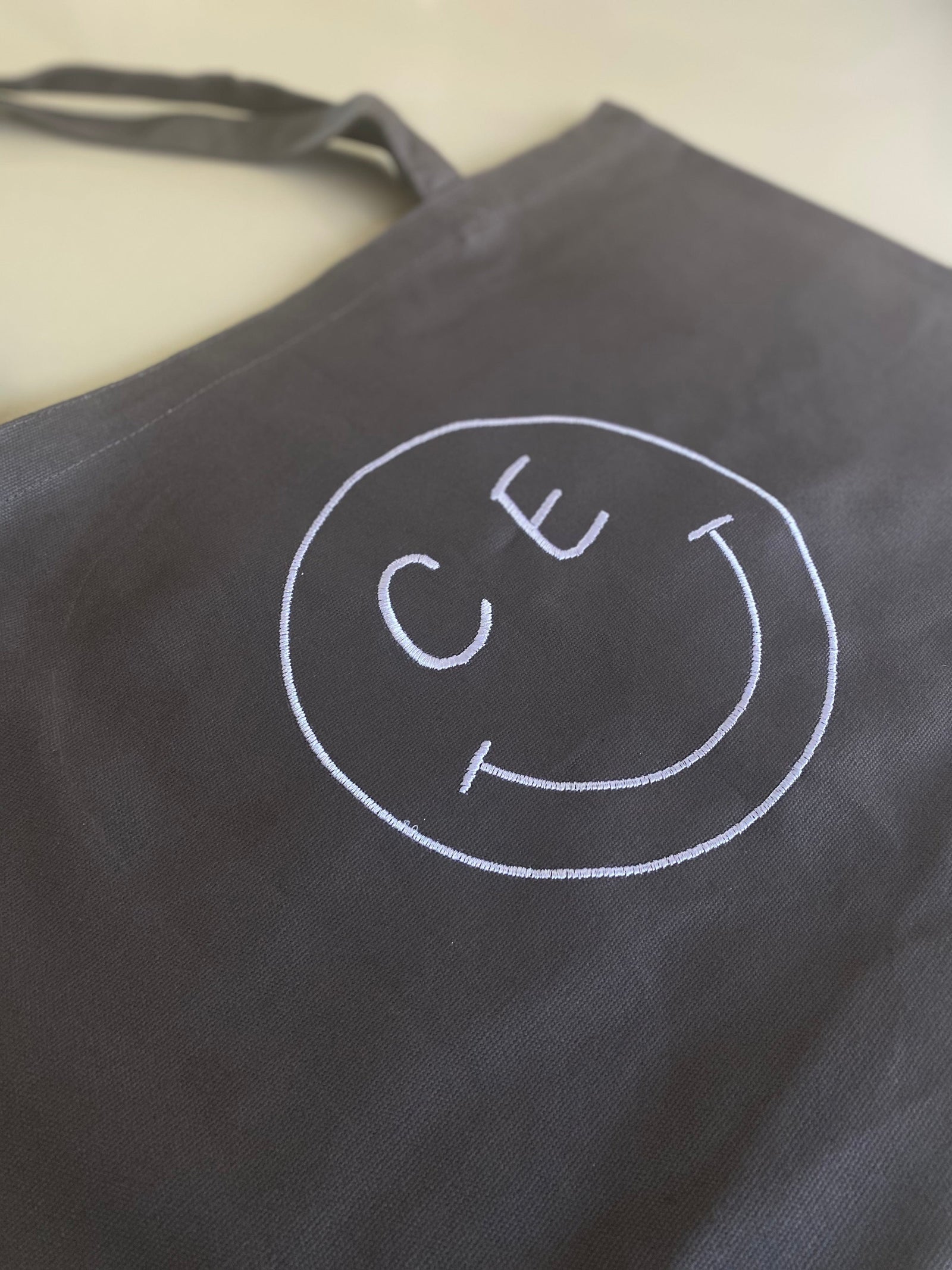 juju + stitch Personalized Custom Embroidered Icons Initials Smiley Personal Smiley Face