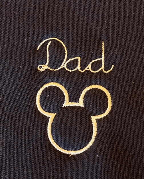 juju + stitch Personalized Custom Embroidered Icons Mickey Mouse