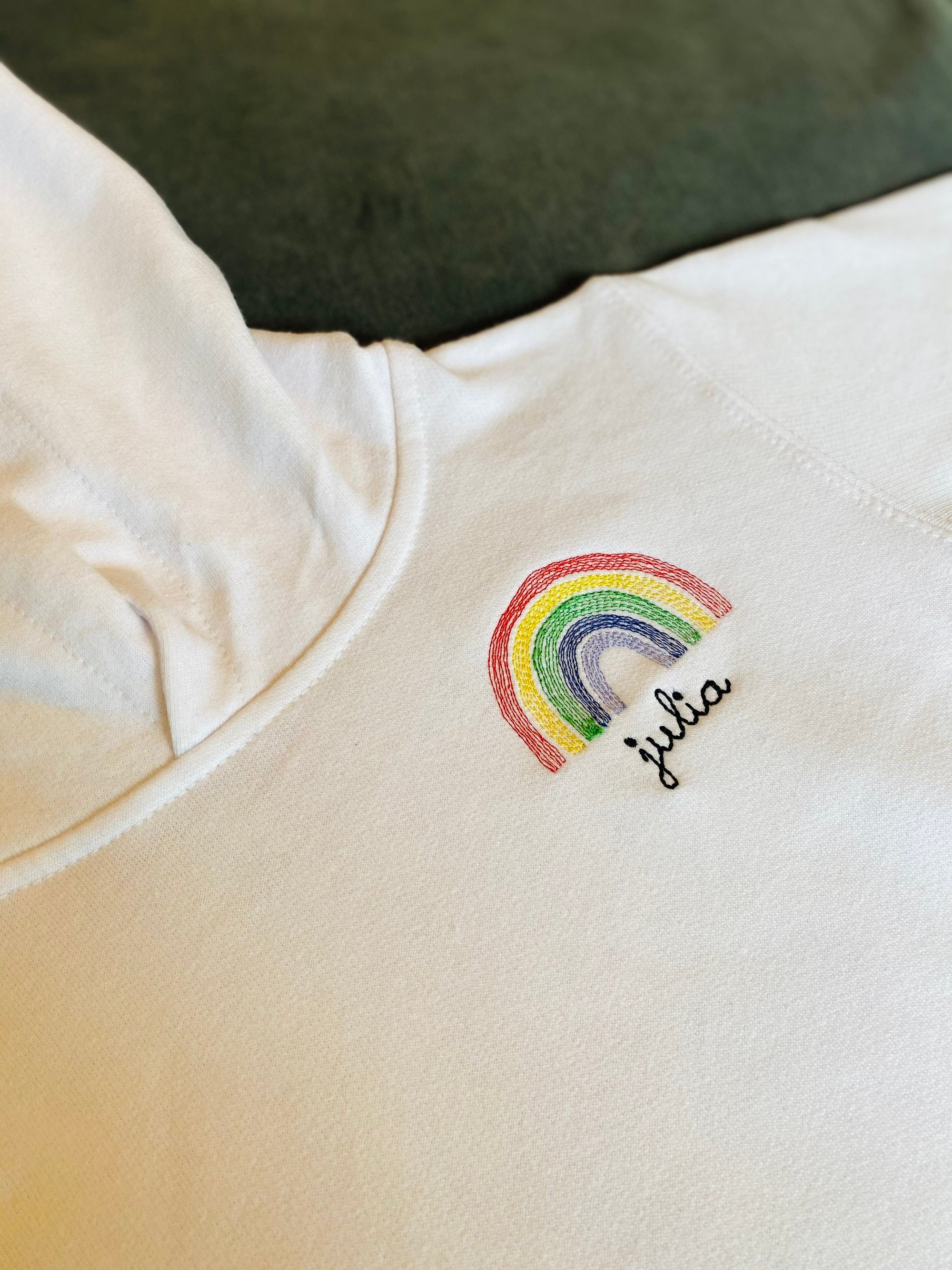 juju + stitch Personalized Custom Embroidered Icons Rainbow Icon