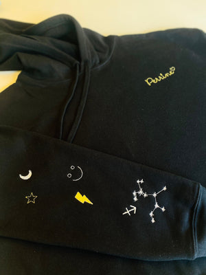 juju + stitch Personalized Custom Embroidered Icons Sagittarius / Left Chest Zodiac / Horoscope Constellations