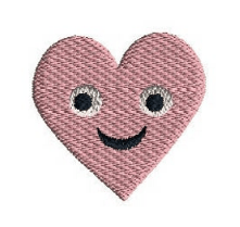 juju + stitch Personalized Custom Embroidered Icons Smiley Heart
