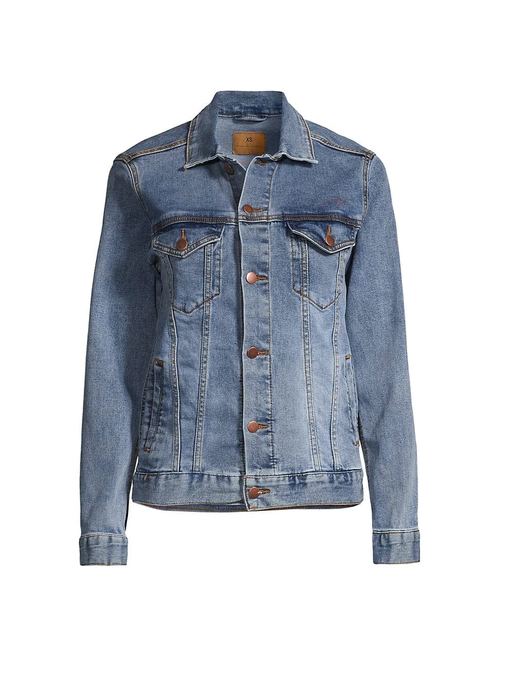 Mama blue denim jacket – pre-embroidered