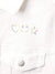 juju + stitch Personalized Custom Embroidered "mama" Adult White Denim Jacket