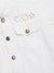 juju + stitch Personalized Custom Embroidered "mini" White Denim Jacket