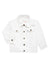 juju + stitch Personalized Custom Embroidered "mini" White Denim Jacket