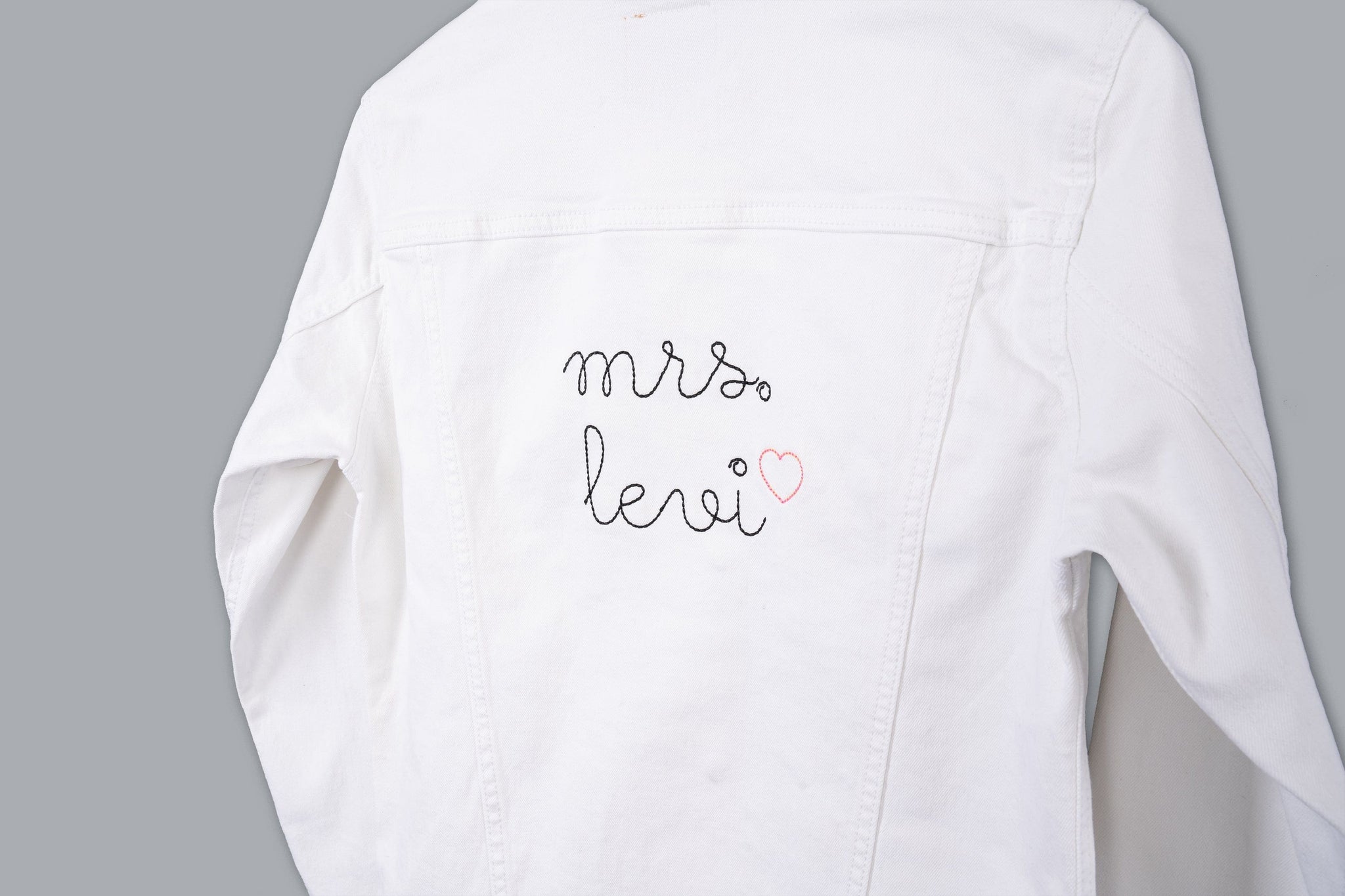Monogrammed Denim Shirt - Personalized Brides