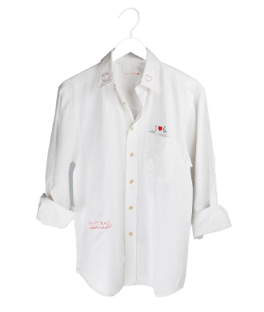 juju + stitch Personalized Custom Embroidered Adult Oversized Button Down Bride