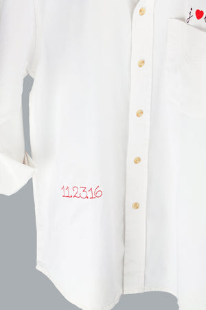 juju + stitch Personalized Custom Embroidered Adult Oversized Button Down