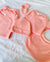 juju + stitch Personalized Custom Embroidered NEWBORN / Baby Pink Baby Bundle