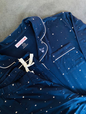 juju + stitch Personalized Custom Embroidered Pajamas Adult Longsleeve Pajama Set
