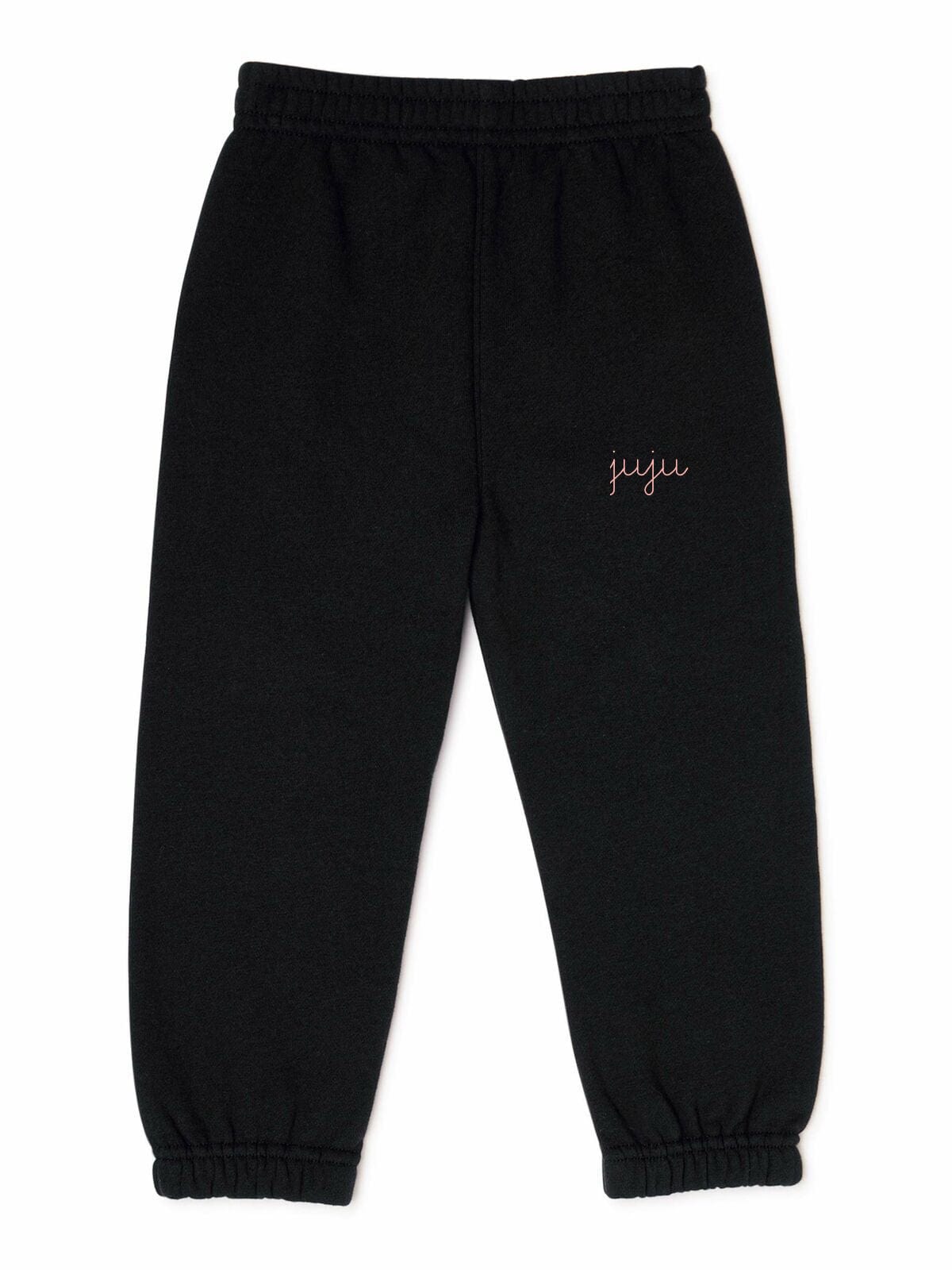 juju + stitch Personalized Custom Embroidered Sweatpants 6/12 Months / Black Baby + Little Kid Sweatpants