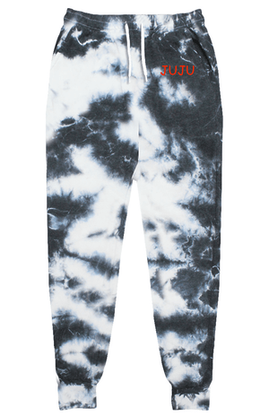 juju + stitch Personalized Custom Embroidered Sweatpants ADULT XS / Black Marble Adult Tie-Dye Jogger Sweatpants (Unisex)
