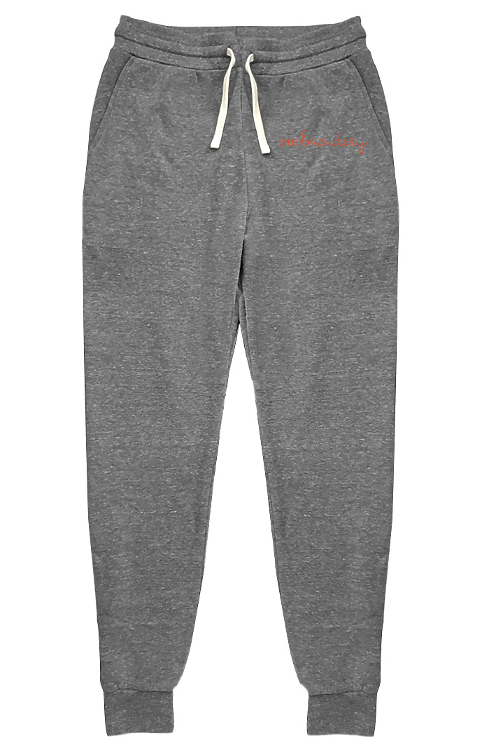 Adult jogger sweatpants – personalized and custom embroidered
