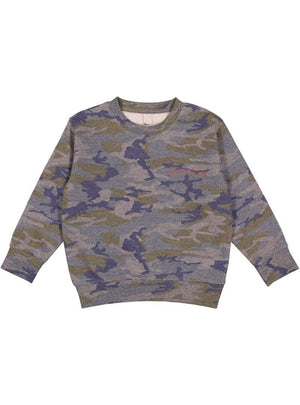 juju + stitch Personalized Custom Embroidered Sweatshirts & Hoodies 2T / Camo Little Kids Classic Crewneck Sweatshirt