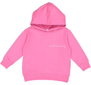 juju + stitch Personalized Custom Embroidered Sweatshirts & Hoodies 2T / Hot Pink Little Kids Classic Pullover Hoodie