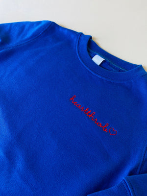 juju + stitch Personalized Custom Embroidered Sweatshirts & Hoodies 6/12 Months / Blue Baby Classic Crewneck Fleece Sweatshirt