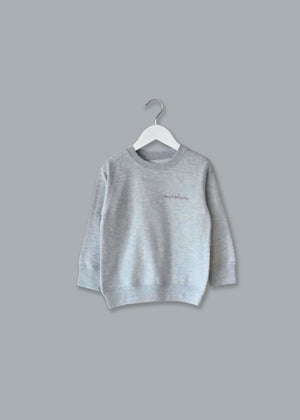 juju + stitch Personalized Custom Embroidered Sweatshirts & Hoodies 6/12 Months / Heather Gray Baby Classic Crewneck Fleece Sweatshirt