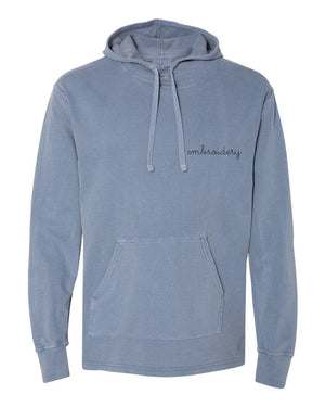 juju + stitch Personalized Custom Embroidered Sweatshirts & Hoodies Adult S / Vintage Blue Adult Vintagewash French Terry Hoodie (Unisex)