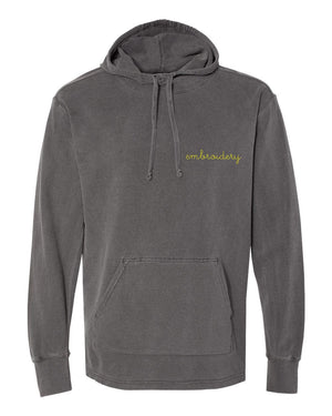 juju + stitch Personalized Custom Embroidered Sweatshirts & Hoodies Adult S / Vintage Charcoal Gray Adult Vintagewash French Terry Hoodie (Unisex)