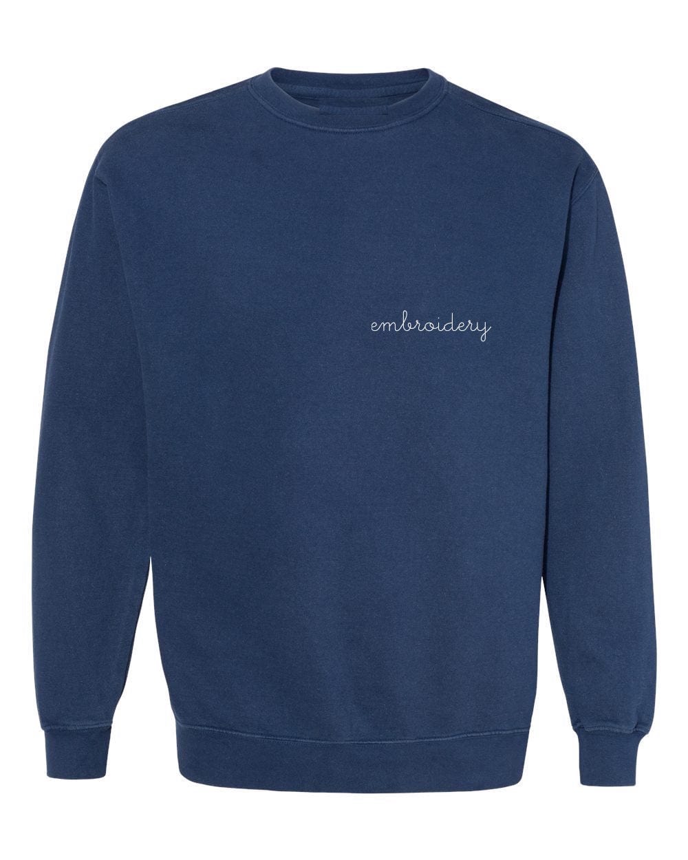 Embroidered Crewneck Sweatshirt (Crimson)