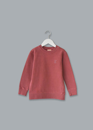 Adult Vintagewash Crewneck Sweatshirt (Unisex) juju + stitch Adult M / Crimson custom personalized script embroidered crewneck sweatshirt