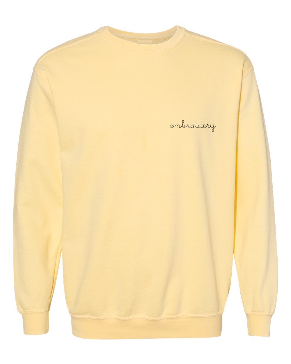 Yellow hotsell embroidered sweatshirt