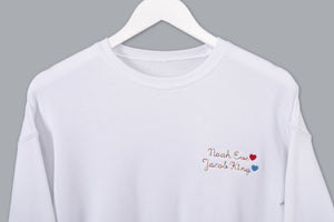 juju + stitch Personalized Custom Embroidered Sweatshirts & Hoodies Adult Supersoft Classic Crewneck Sweatshirt (Unisex)